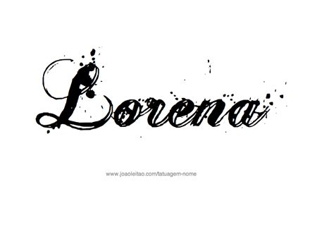 Desenhos De Tatuagem Com O Nome Lorena