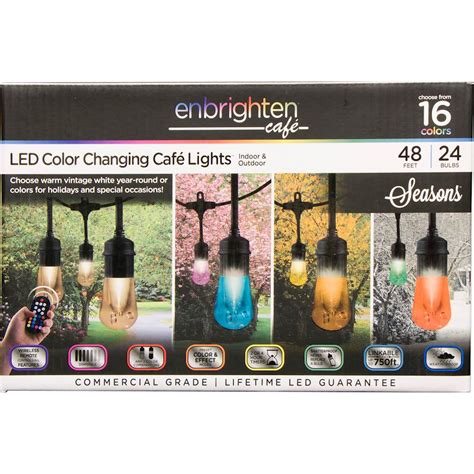 Enbrighten Café Seasons Led Color Changing Lights 48 Feet24 Bulbs
