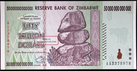 zimbabwe 2008 50 trillion dollars p 90 unc banknote