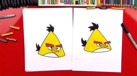 How To Draw Chuck From Angry Birds Art For Kids Hub