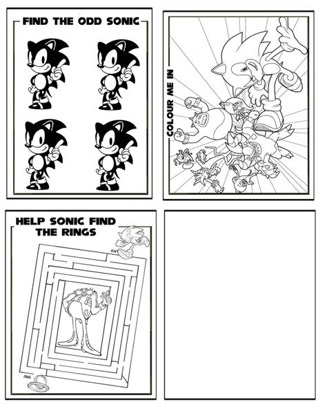 Printable Sonic The Hedgehog Worksheets Printable Templates