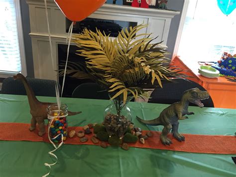 Table Centerpieces Dinosaur Theme Party Dinosaur Birthday Party