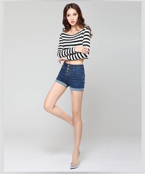 2015 Summer Explosion Models Stretch Thin Womens Jeans Female Flanging