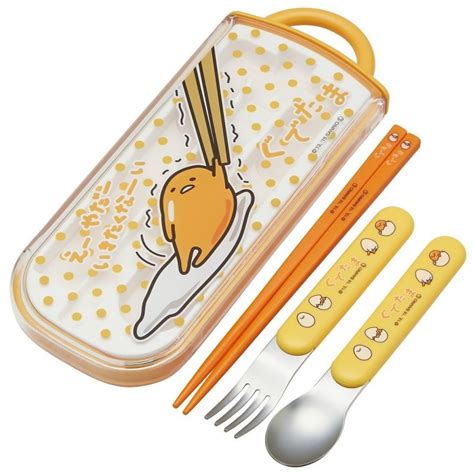 Sanrio Gudetama Chopsticks Spoons And Forks With Case Set Japanstore