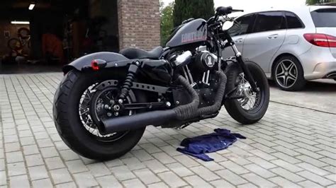 Harley 48 Vandh 2 Into 1 Exhaust Youtube