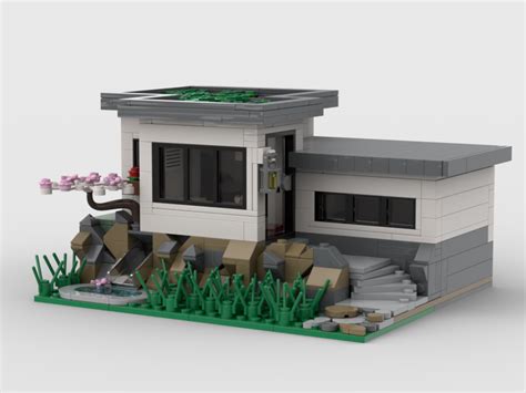 Lego Moc Hillside House By Plan Rebrickable Build With Lego