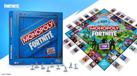 Fortnite Collectors Edition Monopoly New Metal Tokens Monopoly Back