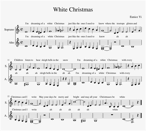 White Christmas Sheet Music Composed By Eunice Yi 1 Maneater Pdf