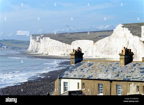 The Seven Sisters Chalk Cliffs At Birling Gap South Downs National