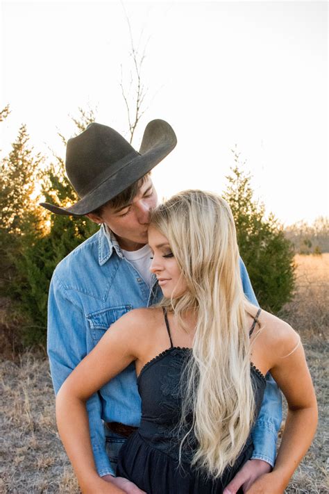 Oklahoma Spring Cowboy Engagement The Turquoise Lens Cute Country