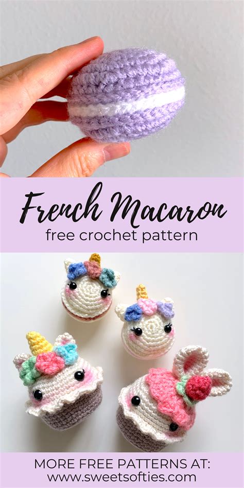 French Macaron Free Amigurumi Crochet Pattern And Video Tutorial