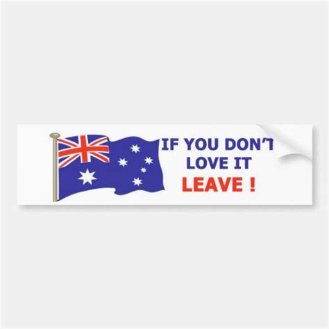 Australian Love It Bumper Sticker Zazzle