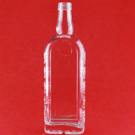 Embossed 70cl Brandy 700ml Glass Spirit Bottles Custom Unique Design