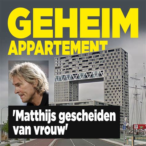 He is an actor, known for de wereld draait door (2005), intocht van sinterklaas (1952) and бандос (2018). 'Matthijs leeft gescheiden van vrouw' - Ditjes & Datjes