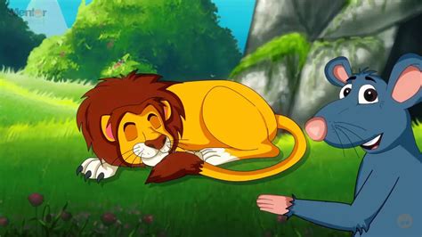 The Lion And The Mouse Animated Videos For Kids Mentor Nest Youtube