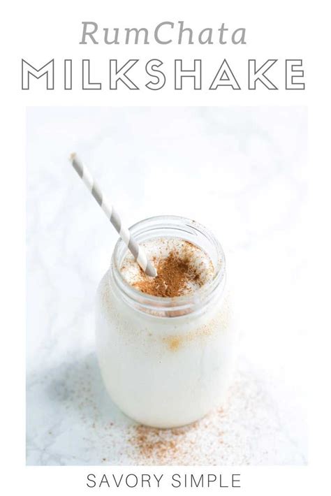 Vanilla Rumchata Milkshake Recipe Savory Simple Recipe Milkshake