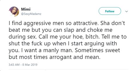 I Find Aggressive Men Who Can Slap And Choke Me During Sex So