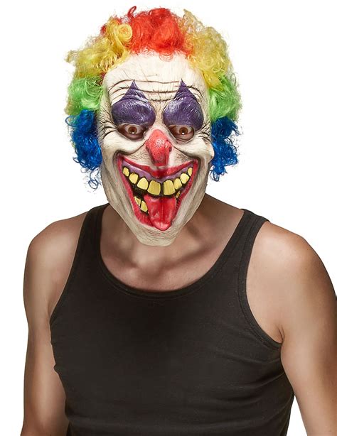Masque Latex Clown Adulte Ce Masque De Clown En Latex Est Pour Adulte Il Représente Un Clown
