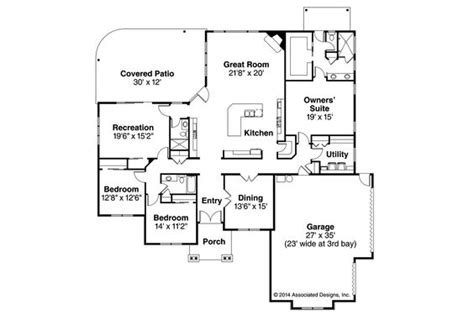 New Craftsman House Plan Cannondale 30 971 Floor Plan By Associated