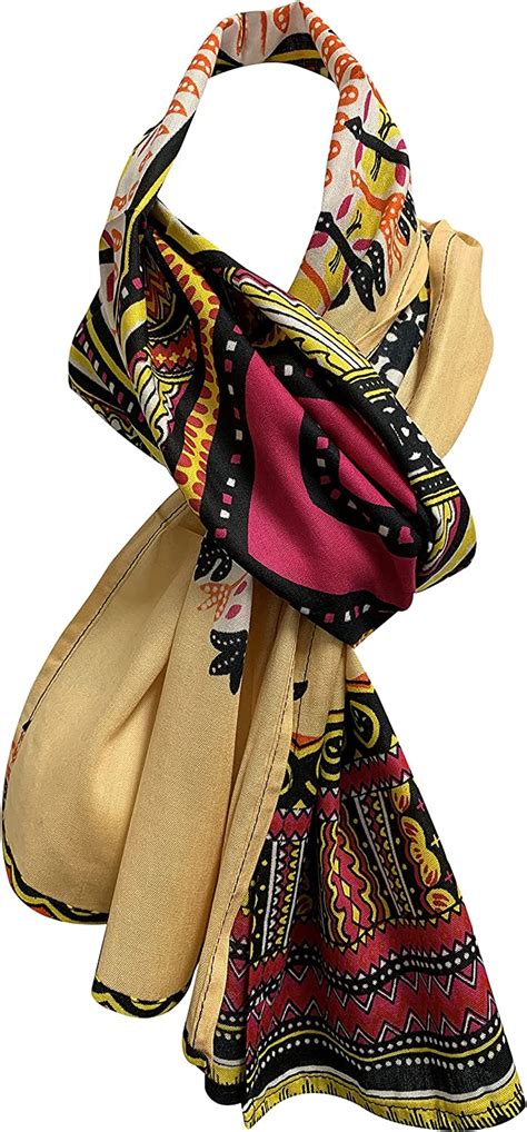 African Ethnic Traditional Print Head Scarf Wrap Neck Scarf