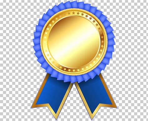 Rosette Gold Medal Png Clipart Award Blue Ribbon Circle Clip Art