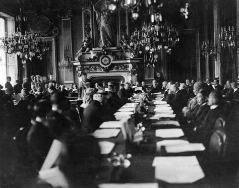 Treaty Of Versailles 1919 Na Session Of The Paris Peace Conference At
