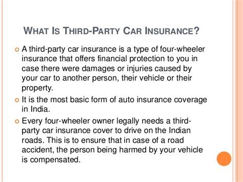 Third party vs comprehensive car insurance