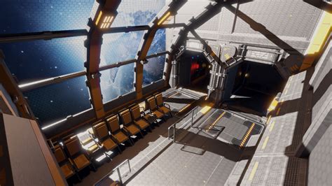 Artstation Sci Fi Space Station Game Assets