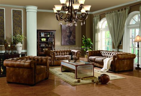 Bisini Luxurious Genuine Leather Living Room Sofadurable Living Room