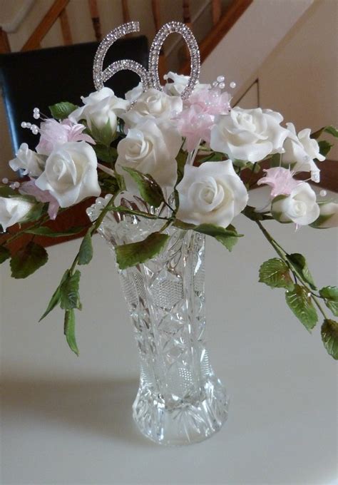 This anniversary, make them feel like one in a million with a bouquet of fresh flowers. 60th anniversary sugar flowers 039 | making 60th wedding ...