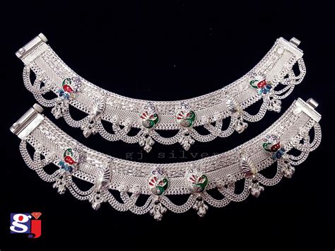 Fancy Payal Wedding Ornaments Traditional Designs Silver Jewellery