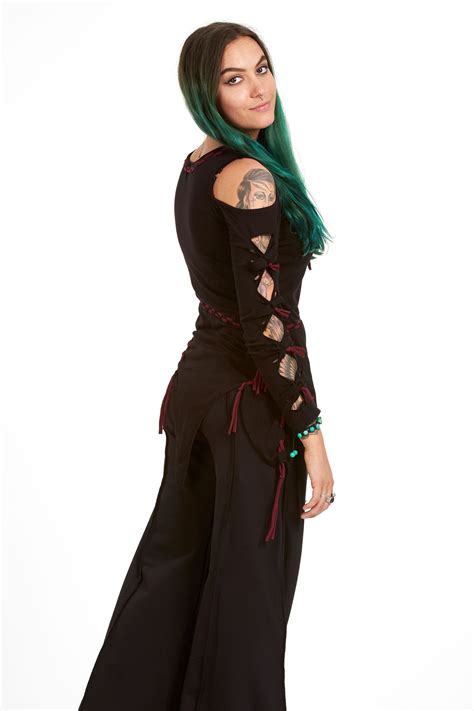 Medieval Pixie Top, trance clothing, elven gothic faerie wear | Altshop UK