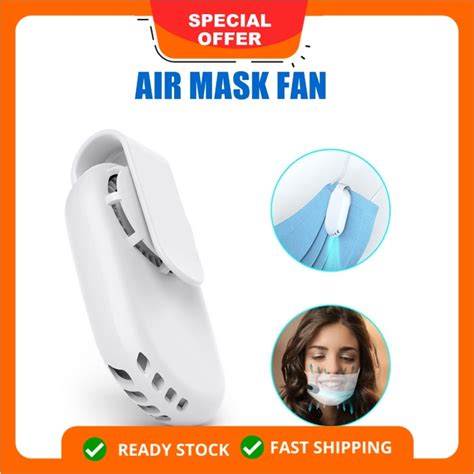 Usb Rechargeable Clip On Cooler Fan Fresh Air Mask For Face Mask
