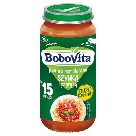 BoboVita Pasta z pomidorami szynką i papryką po miesiącu g Zakupy online z dostawą do