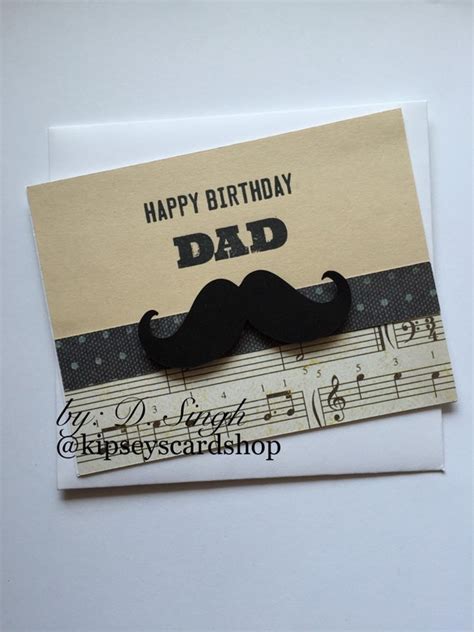 Happy Birthday Dad Masculine Card Handmade Card For Dad