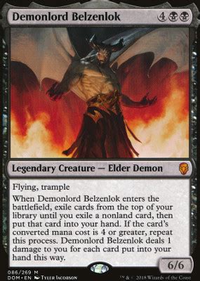The end of an era. Demonlord Belzenlok (DOM MTG Card)