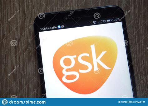 Glaxosmithkline Logo Displayed On A Modern Smartphone