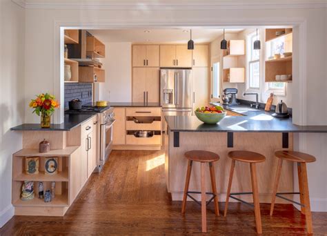 2018 Berkeley Raw Wood Kitchen Remodel Contemporary Kitchen San