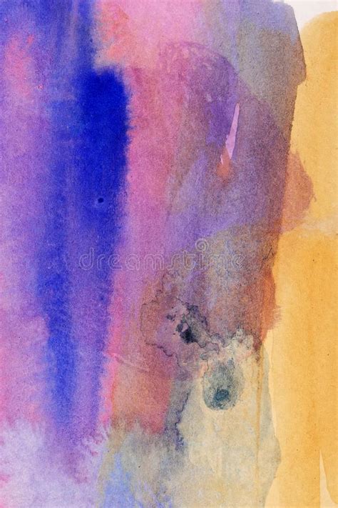Watercolor Abstract On Paper Stock Illustration Illustration Of Color