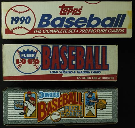 1990 topps baseball is an instantly recognizable set. Lot of (3) 1990 Baseball Card Complete Sets with Donruss, Fleer & Topps | Pristine Auction