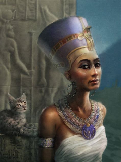 Nefertiti A Royal Portrait By Stevedelamare Nefertiti Art Ancient
