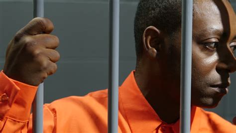 Black Male Inmate In Jail Stock Footage Video 100