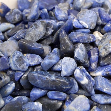 Blue Sodalite Tumbled Small Gemstones 1 Lb Bag Polished Stones Rock