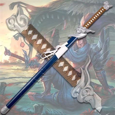 Espada Katana Yasuo League Of Legends Coleção Cosplay Tenda Medieval