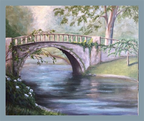 Water Under The Bridge By Karri Robison An Original Acrylic Painting 24