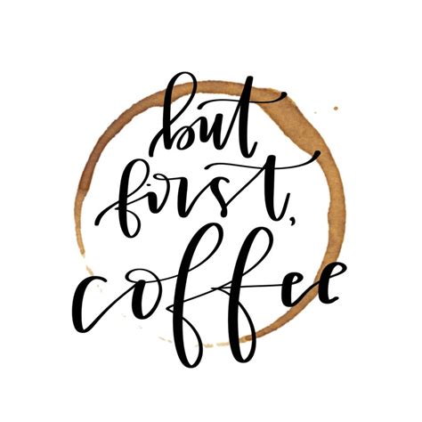 But First Coffee Printable Calligraphy Digital Download Etsy