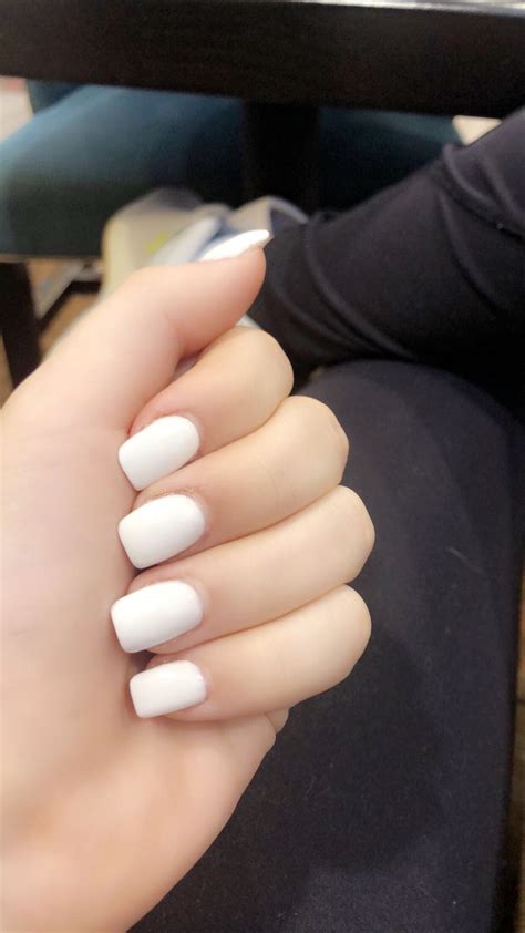 Short White Acrylic Nails The Latest Trend