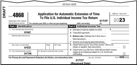 Irs Tax Extension Form Printable Printable Forms Free Online
