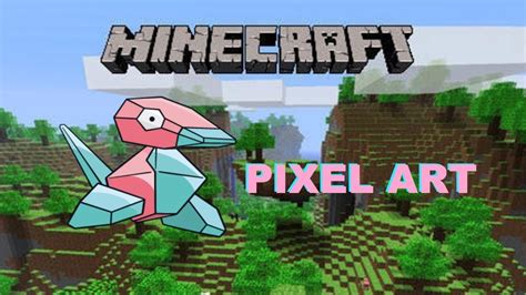 Minecraft Xbox 360 Pixel Art De Pokémon Porygon Youtube