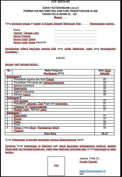 Check spelling or type a new query. Contoh Surat Keterangan Lulus (SKL) Tahun 2021 ...